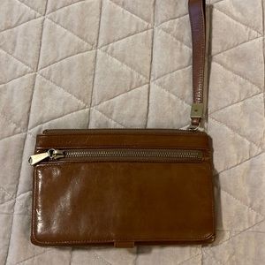 All leather Hobo wallet